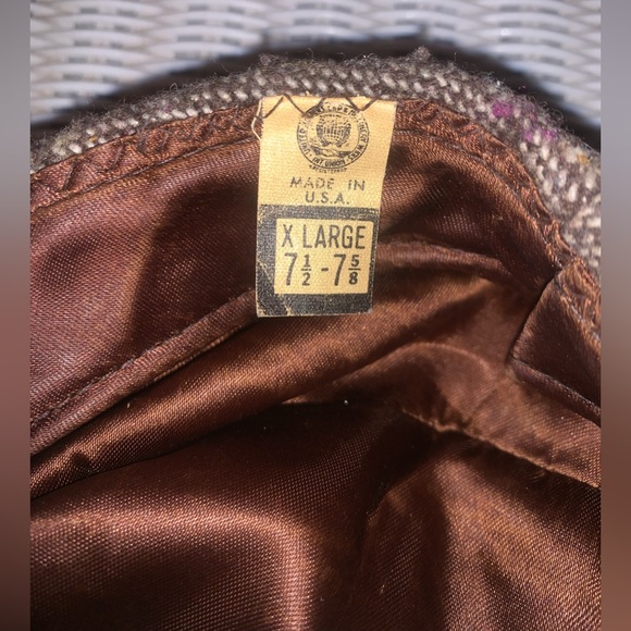 Vintage Brown United Hatters Workers Int’l Union Newsboy Cabbie Flat Ivy Cap - Picture 5 of 5